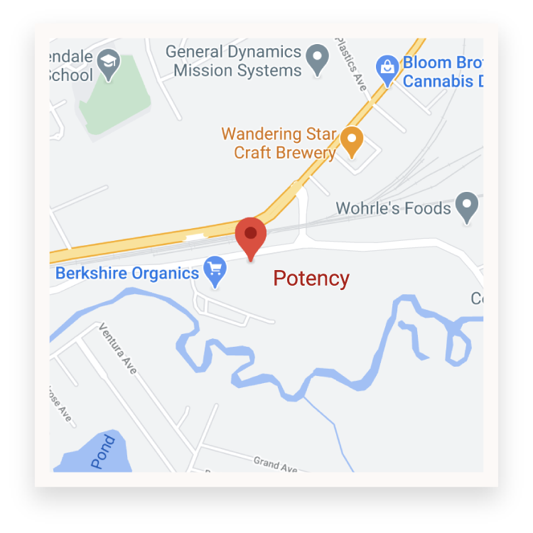 Map location of Potency